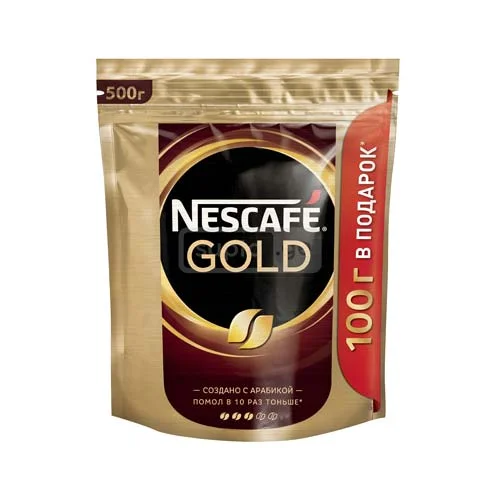 Nescafe Gold-ნესკაფე გოლდი ხსნადი ყავა პაკეტში 500გრ